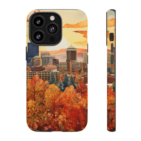 An Urban Autumn Overlook - Impact Resistant Phone Case iPhone 13 Pro Matte